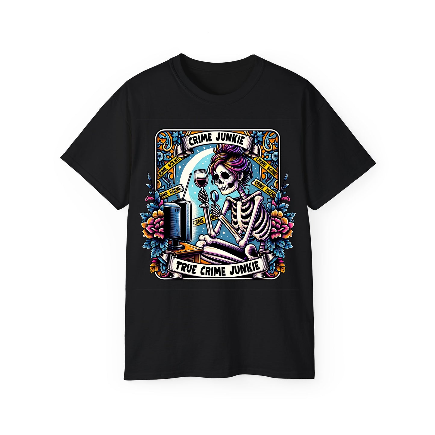True Crime Junkie Tarot Tee