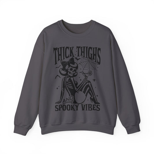 Thick Thighs & Spooky Vibes Crewneck